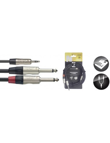 U cable, mini jack/jack (m/m), 3 m...