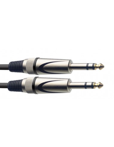 Audio cable, jack/jack (m/m), 1 m (3')