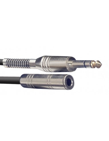 Audio cable, jack/jack (m/f), 3 m (10')