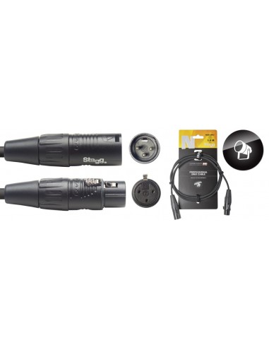DMX cable, XLR/XLR (m/f) (3 pins),...