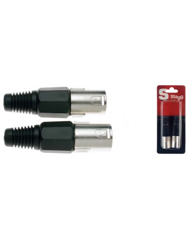 Professional male XLR plug - 2 pcs