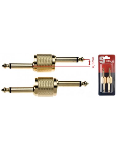2x Male jack-plug/ male jack-hook...