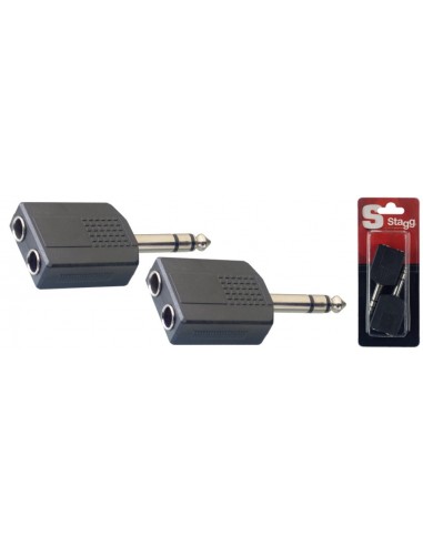 Adapter, 2 x jack female to 1 x jack...