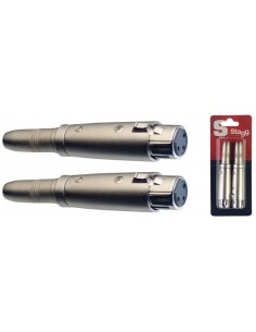 2 x Female stereo jack /...