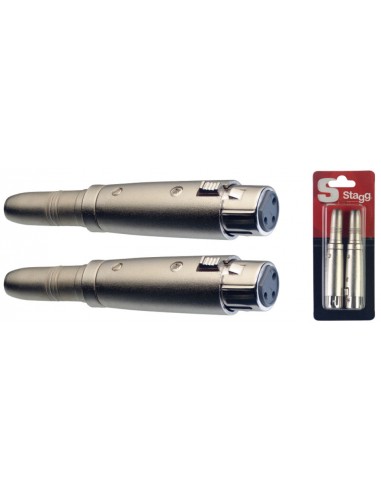 2 x Female stereo jack / female...