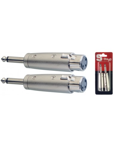 2 x Male mono phone-plug/assymetrical...