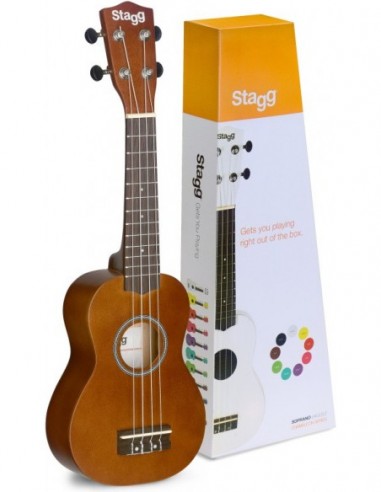 Soprano ukulele in black nylon gigbag