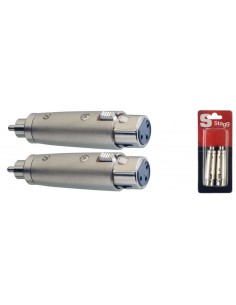 2 x Female XLR/ male RCA...