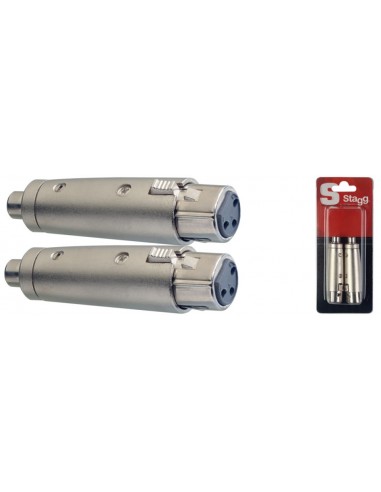 2 x Female XLR/ female RCA adaptor in...