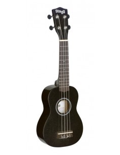 Soprano ukulele in black...