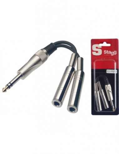 1 x Male stereo phone plug/ 2 x...