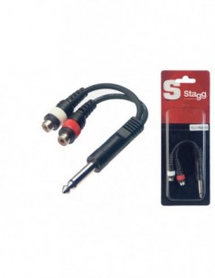 1 x Male mono phone plug/ 2...