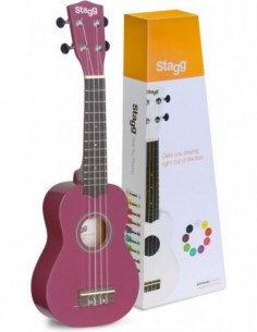 Soprano ukulele in black...