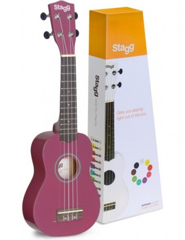 Soprano ukulele in black nylon gigbag