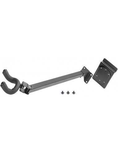 Wall-mounted swivelling guitar holder