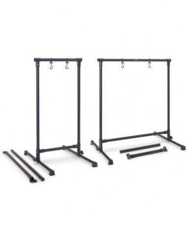 Metal gong stand with 2...