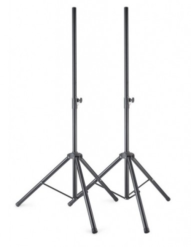Metal speaker stand pair with folding...