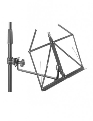 Foldable music stand arm with clamp...