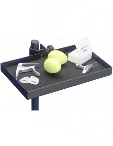 Accessory tray with clamp for stand