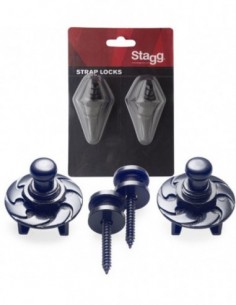 Strap buttons with locking...