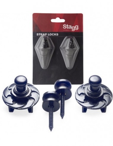 Strap buttons with locking system