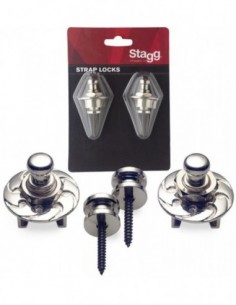 Strap buttons with locking...