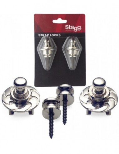 Strap buttons with locking system