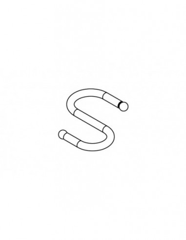 "S"-shaped hook for display rail - 10...