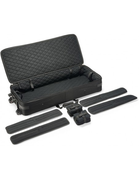 Lightweight soft case for keyboard, with wheels & handle