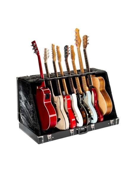 Universal guitar stand case for 8 electric or 4 acoustic guitars