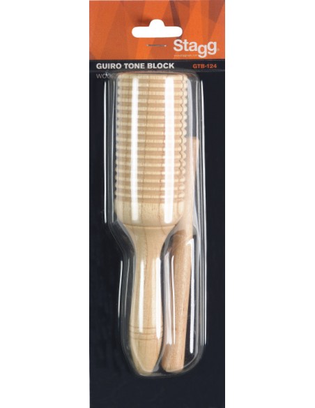 Guiro tone block with beater