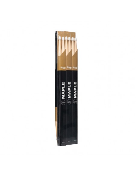 Pair of Maple Sticks/5AN - Nylon Tip
