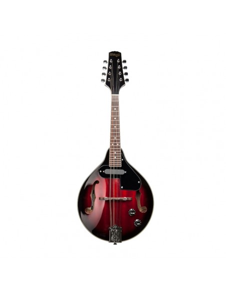 Redburst acoustic-electric bluegrass mandolin with nato top
