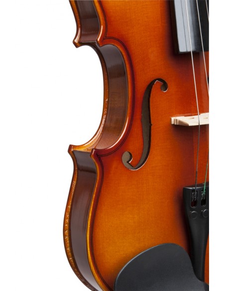 4/4 solid maple violin with soft case