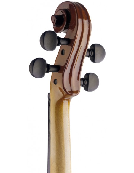 3/4 solid maple violin with soft case