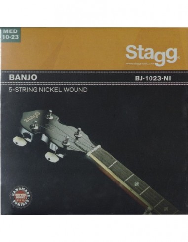 Set of nickel strings for 5-string banjo