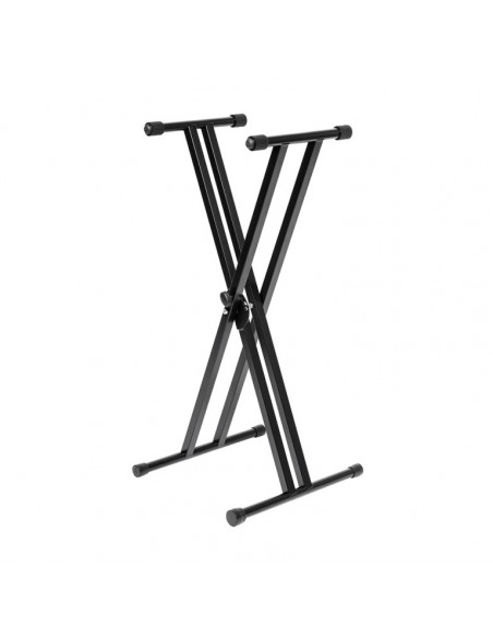 Double-braced X-style keyboard stand, foldable