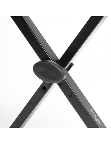 Keyboard bench with X-style folding legs