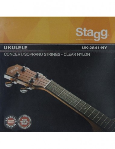 Set of clear nylon strings for ukulele