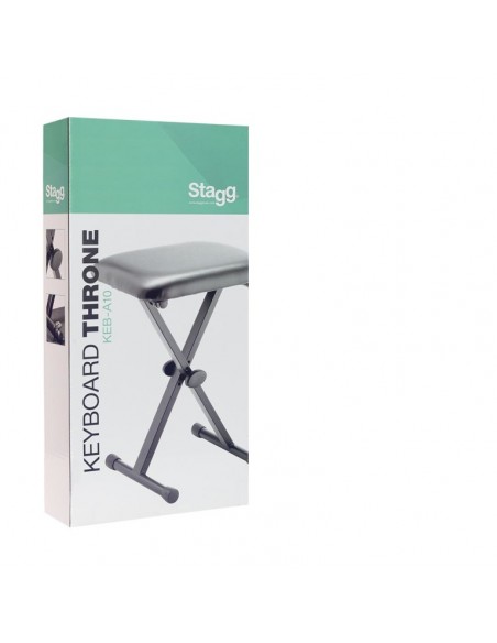 Keyboard bench with X-style folding legs
