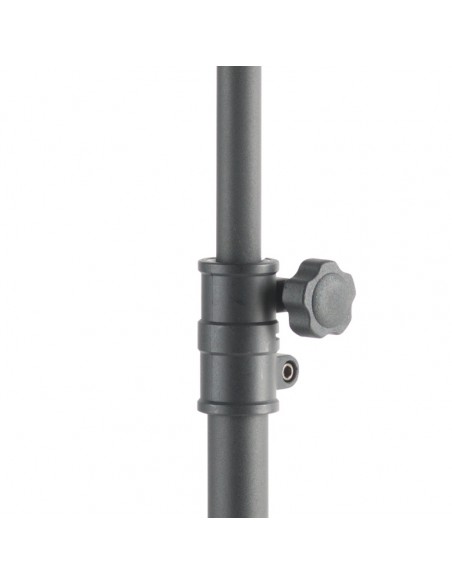 Basic orchestral music stand with metal music rest (+punched holes)