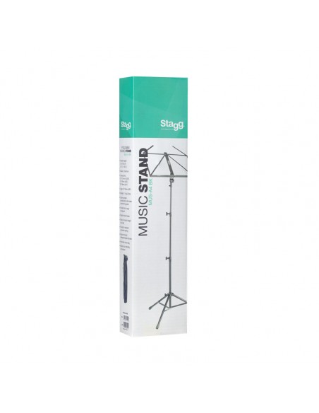 Lyra collapsible tubular music stand, 3 sections, with bag