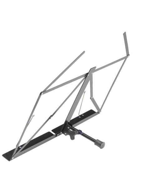 Desktop metal music stand, collapsible, with bag