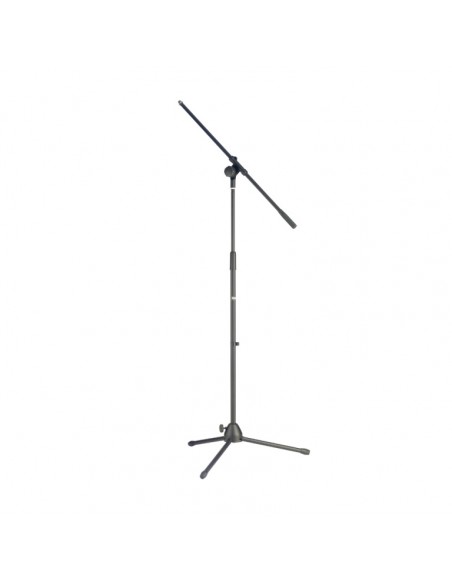 Microphone boom stand with folding legs