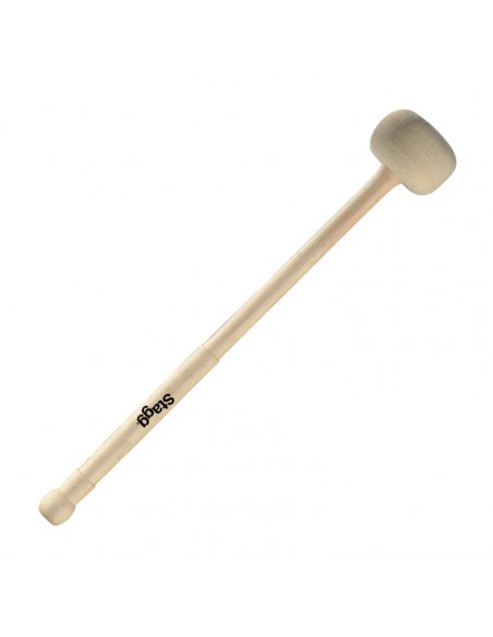 Single maple mallet for marching / orchestral drum - Large