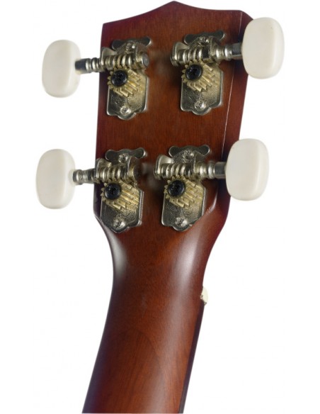Traditional soprano Ukulele with solid mahogany top, in black nylon gigbag
