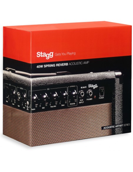40-watt spring reverb acoustic amplifier