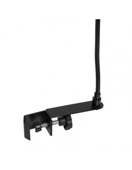 Fully adjustable pop screen for studio condenser microphone