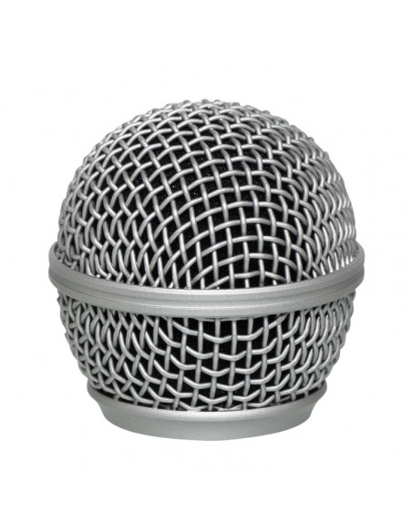 Replacement mesh grille for microphone with spherical head