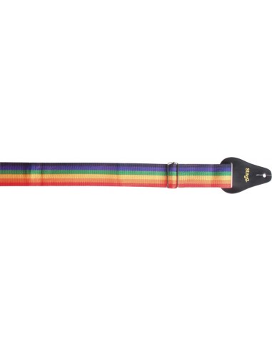 2" rainbow coloured Guitar strap